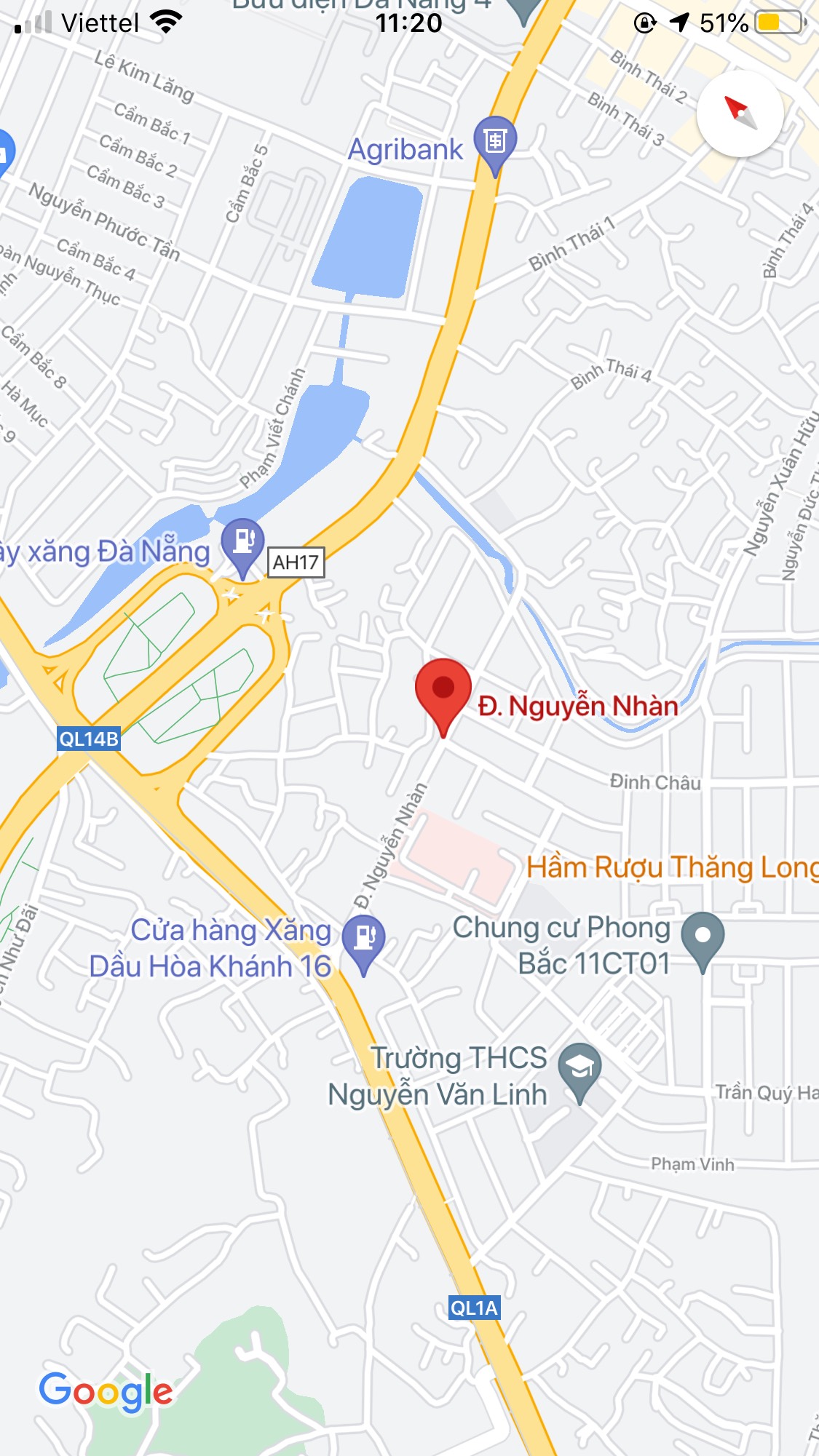 Bán nhà kiệt Nguyễn Nhàn, Phường Hòa Thọ Đông, Quận Cẩm Lệ. DT: 98 m2. Giá: 2,25 tỷ