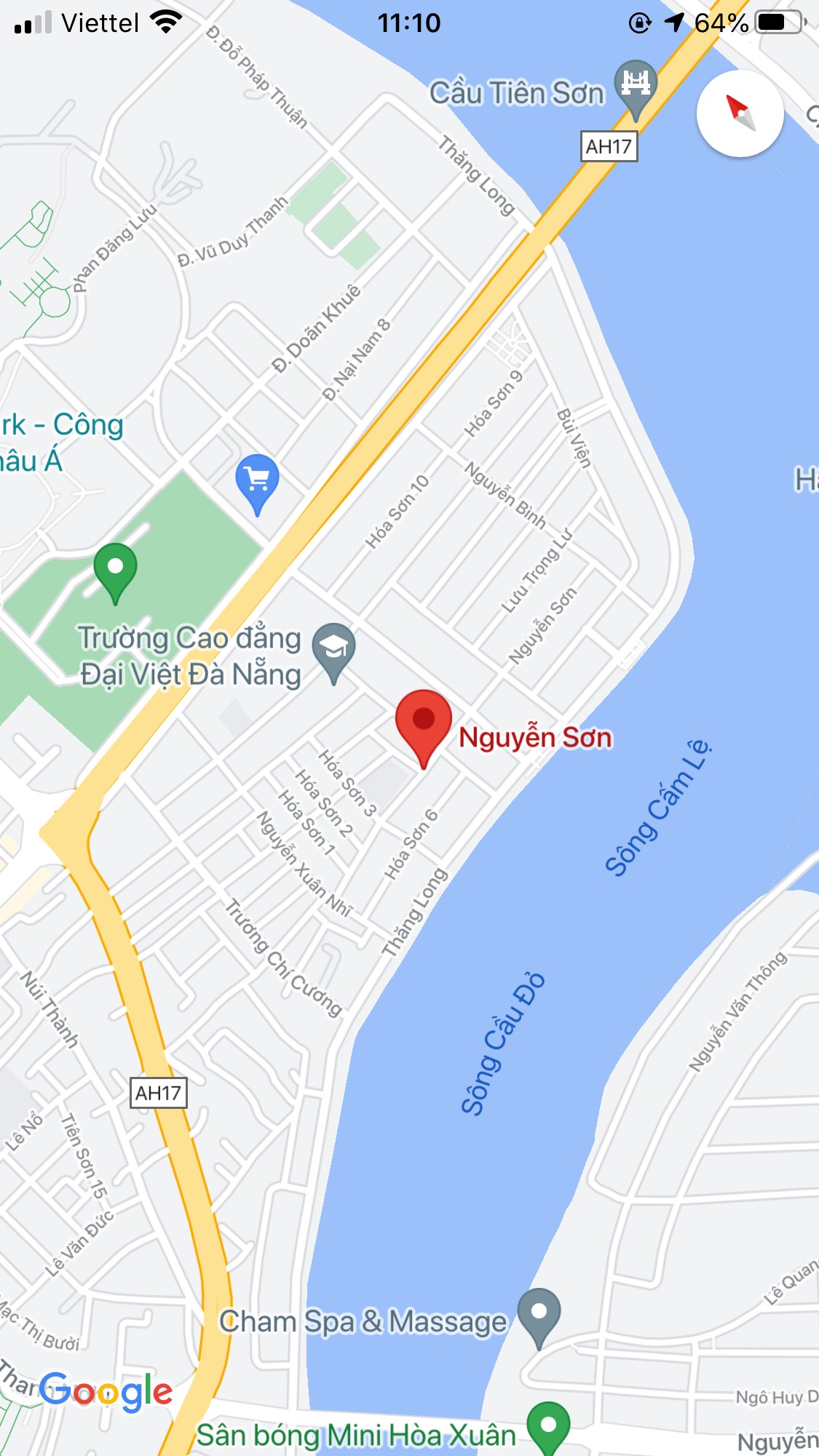 Bán nhà kiệt Nguyễn Sơn, Phường Hòa Cường Bắc, Quận Hải Châu. DT: 100 m2. Giá: 6 tỷ