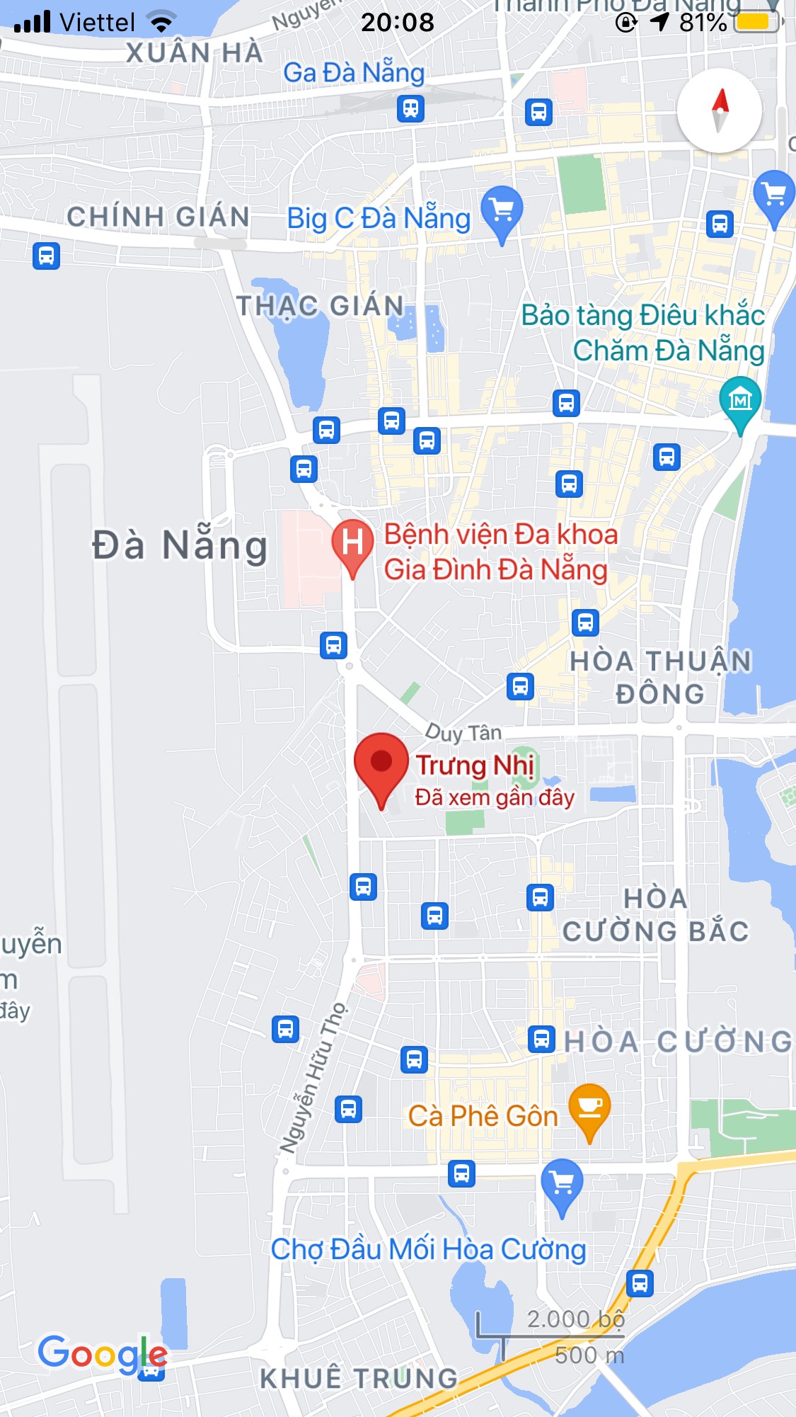 Bán lô đất kiệt Trưng Nhị, Hải Châu. DT: 115 m2. Giá: 3,56 tỷ