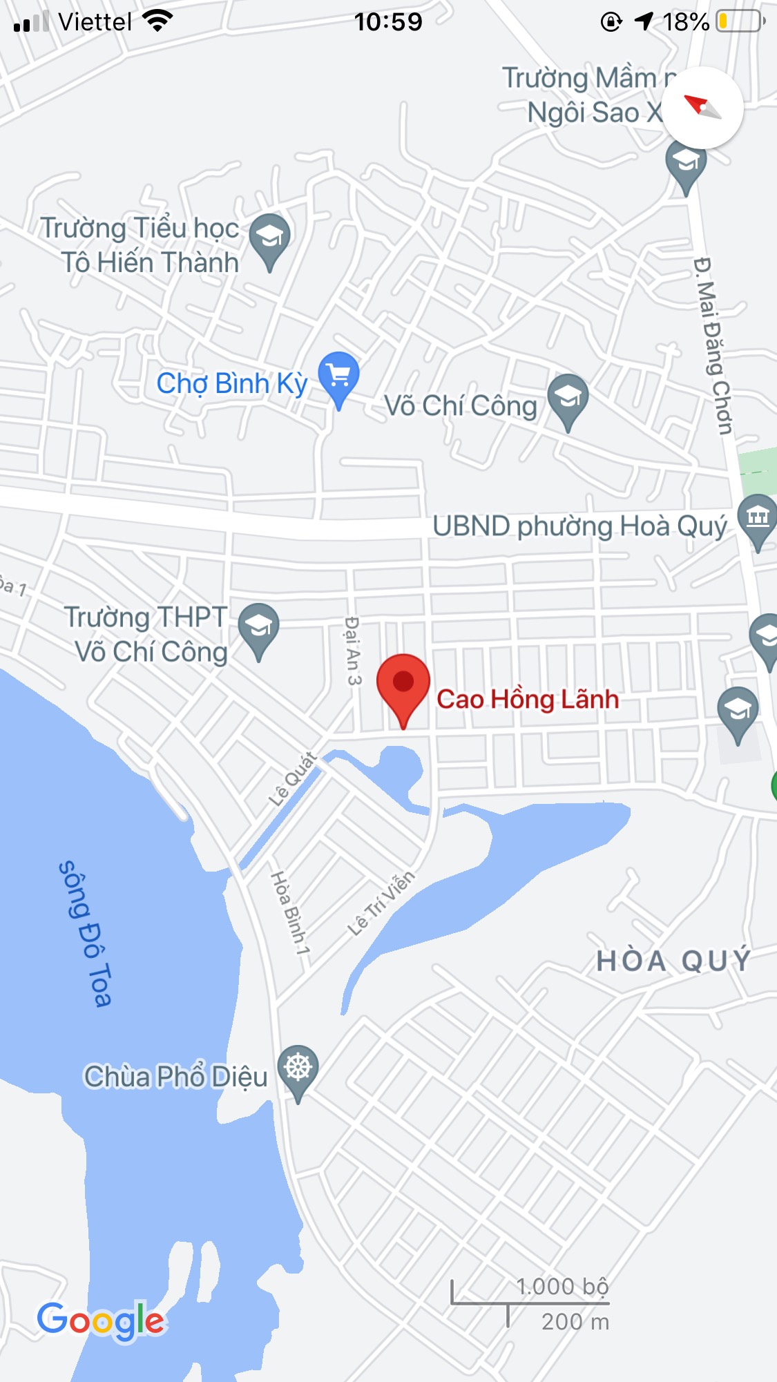 Bán đất đường Cao Hồng Lãnh, Phường Hòa Quý, Quận Ngũ Hành Sơn. DT: 100 m2. Giá: 3,1 tỷ
