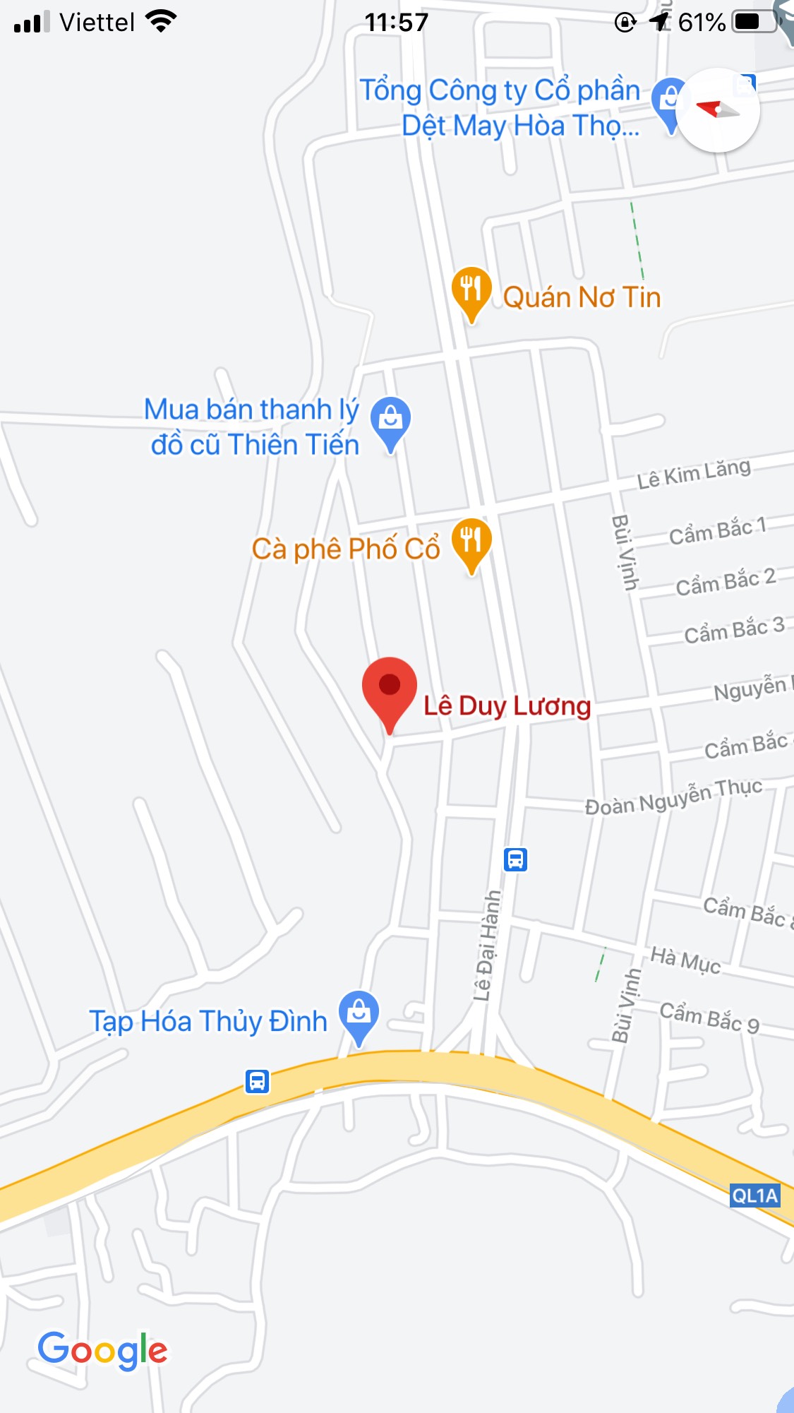 Bán đất đường Lê Duy Lương, Phường Hòa Phát, Quận Cẩm Lệ. DT: 106 m2. Giá: 3.8 tỷ