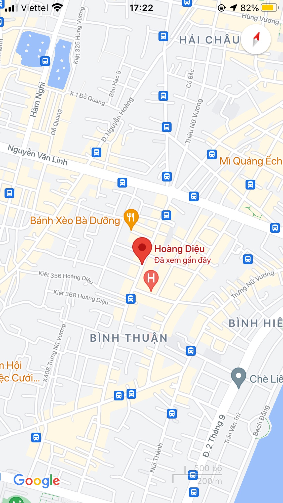 Bán nhà kiệt Hoàng Diệu, Phường Bình Hiên, Quận Hải Châu. DT: 180 m2. Giá: 5,9 tỷ