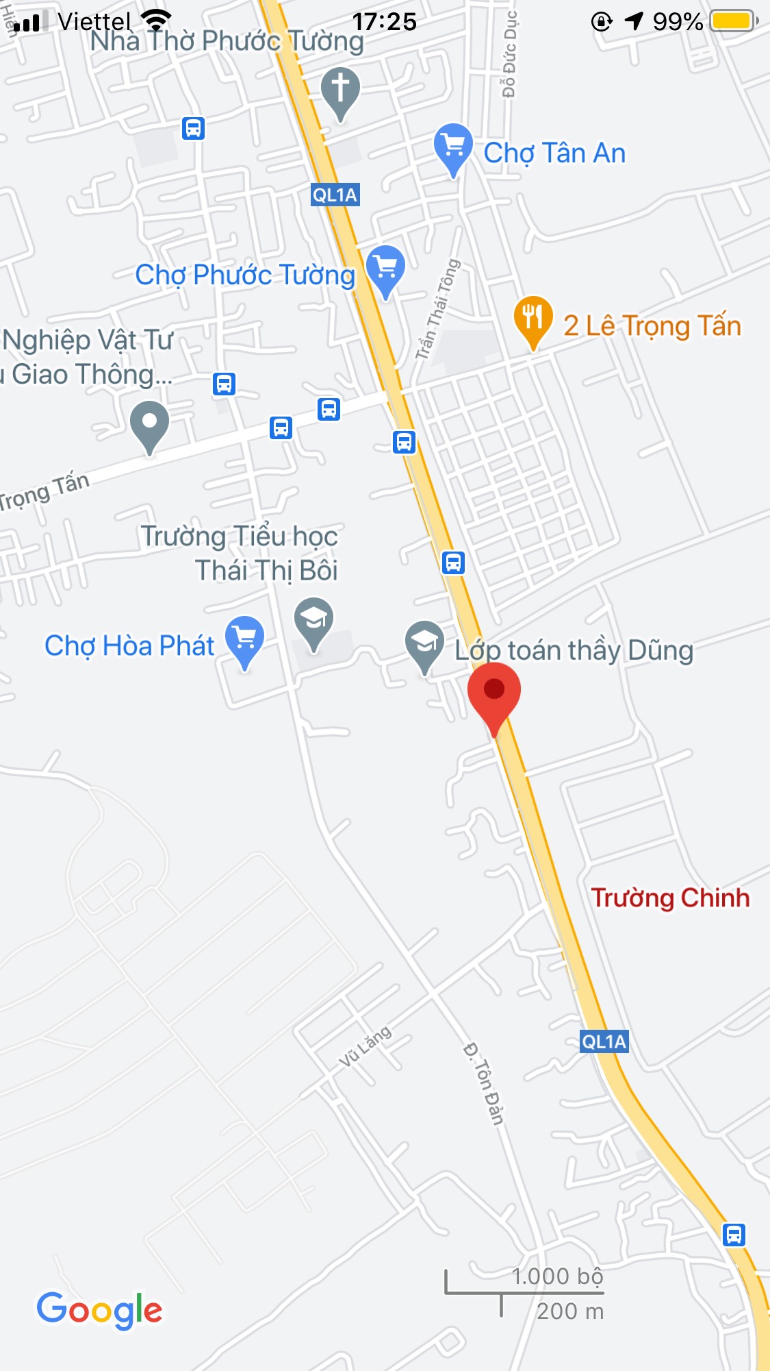 Bán đất đường Trường Chinh, Phường Hòa Phát, Quận Cẩm Lệ. DT: 102 m2. Giá: 1,5 tỷ