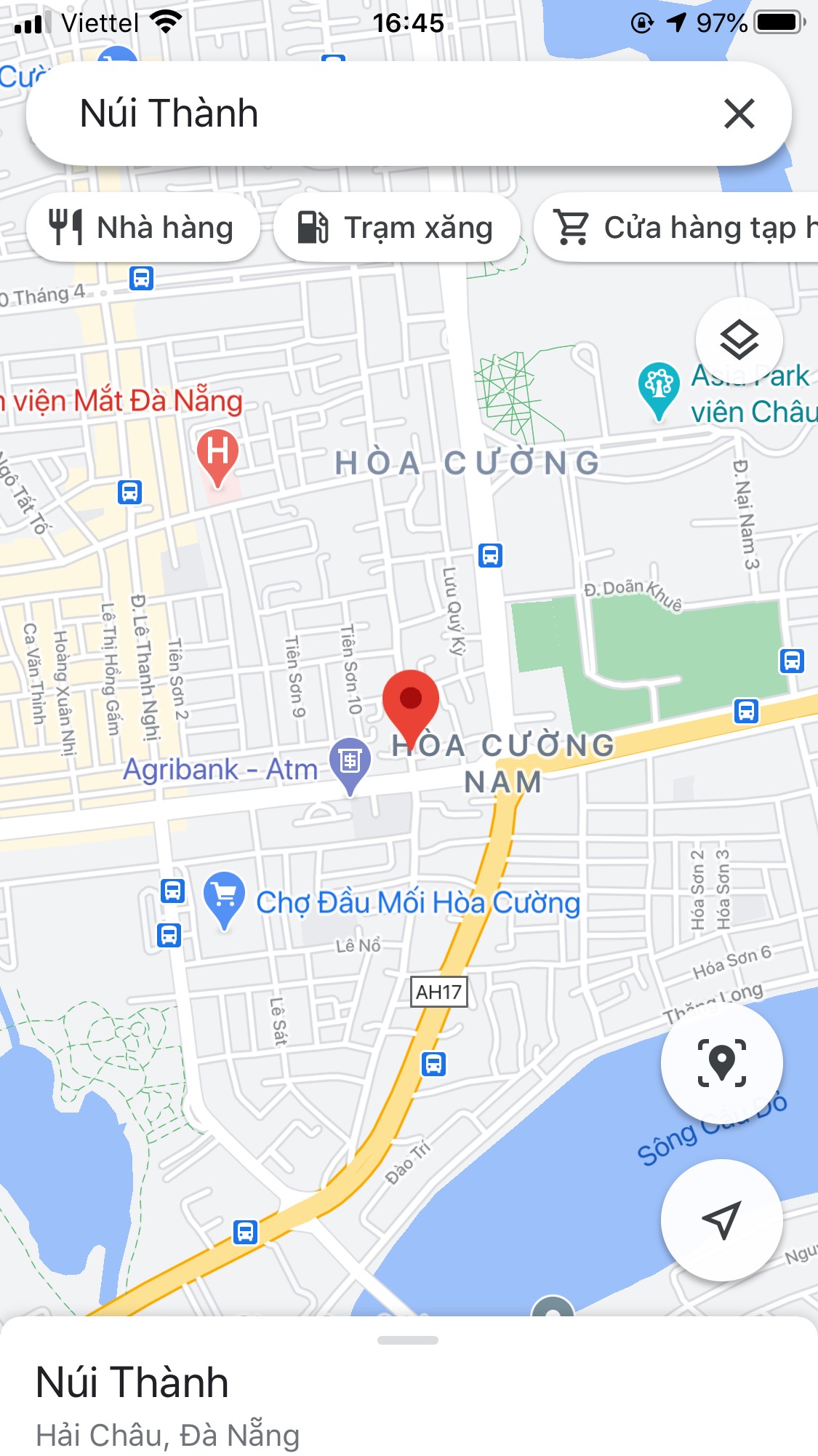 Bán nhà mặt tiền đường Núi Thành, Phường Hòa Cường Nam, Quận Hải Châu. DT: 204 m2. Giá: 32 tỷ