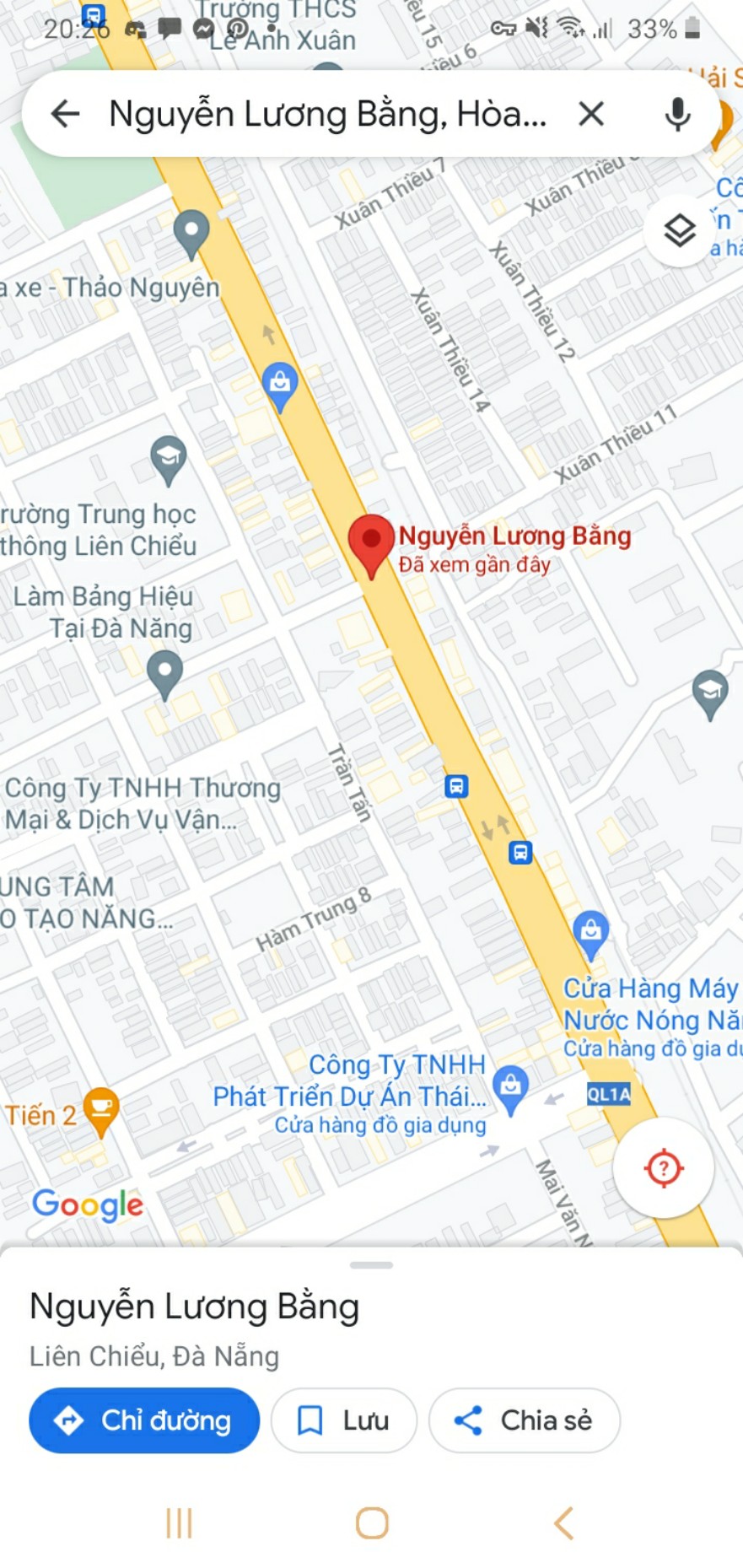 Bán đất đường Nguyễn Lương Bằng,  Hòa Hiệp Nam, Liên Chiểu. DT: 76 m2. Giá: 3,1 tỷ