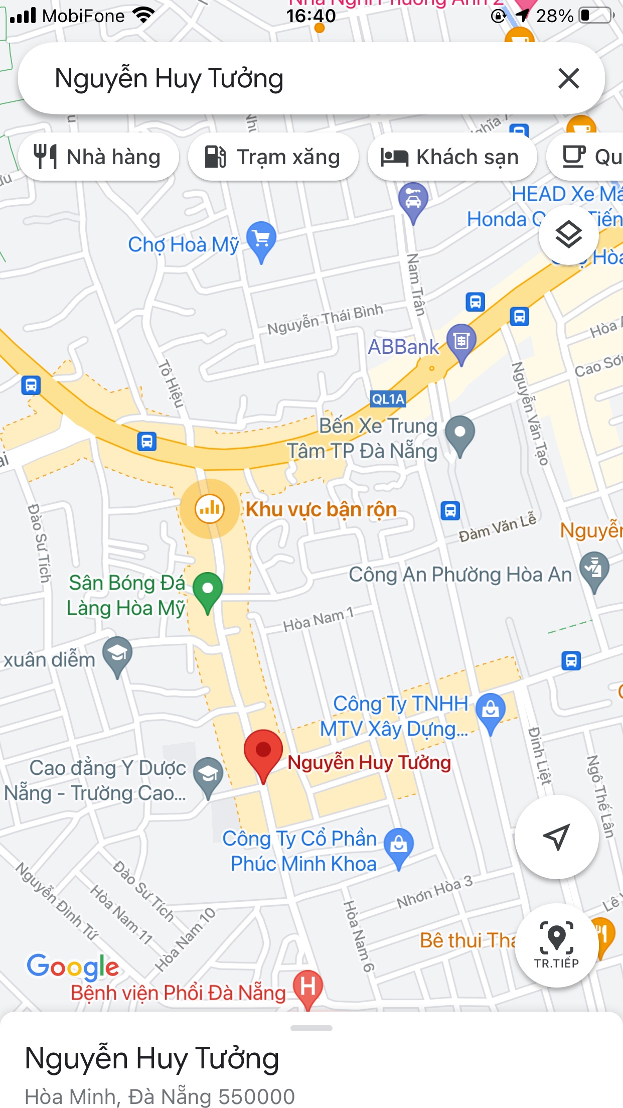 Bán nhà mặt tiền đường Nguyễn Huy Tưởng, Hòa Minh, Liên Chiểu. DT: 103.2 m2. Giá: 6,3 tỷ
