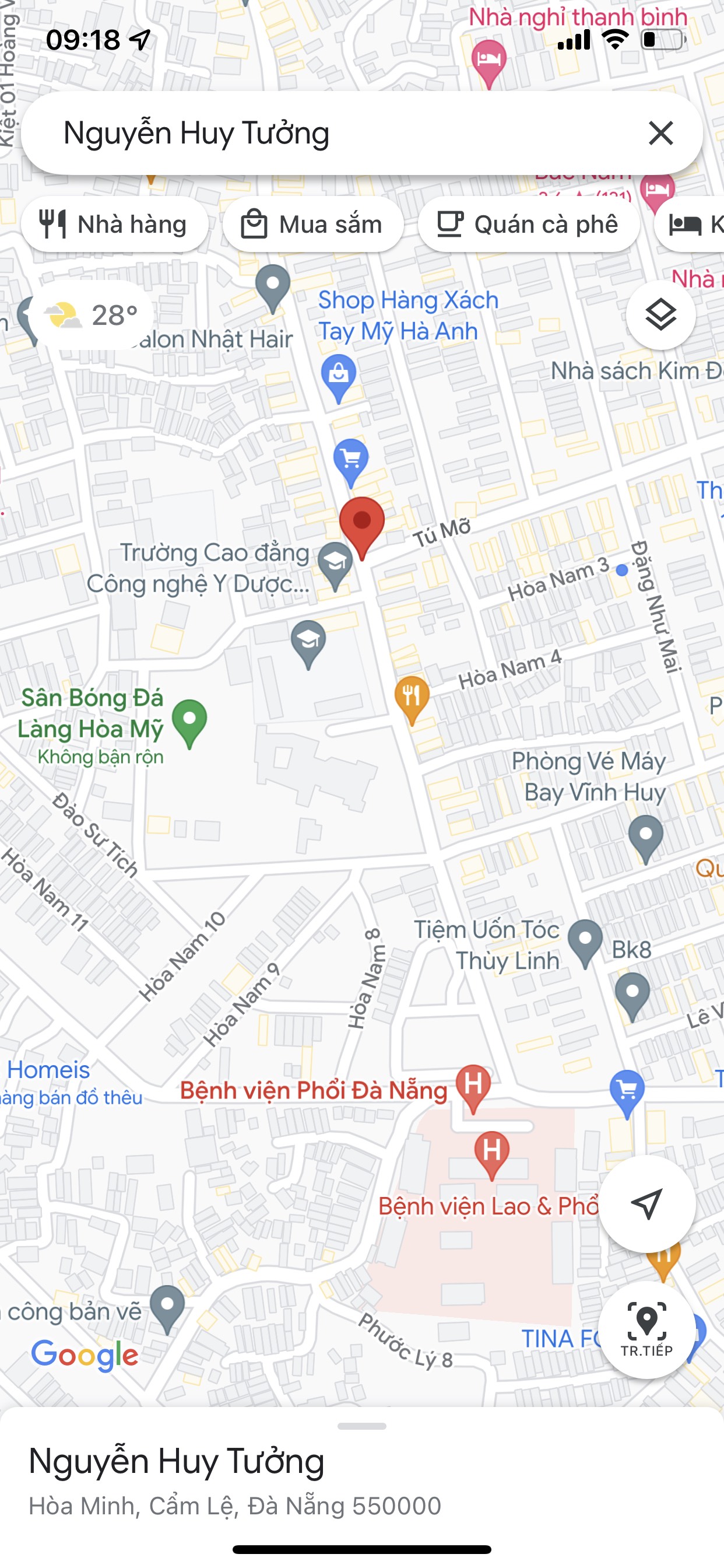 Bán nhà mặt phố đường Nguyễn Huy Tưởng, Phường Hòa Minh, Quận Liên Chiểu. DT: 80 m2. Giá: 3,45 tỷ