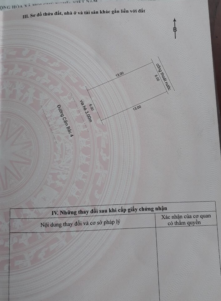 Bán đất MT Đường Cẩm Bắc 4, Cẩm Lệ, Đà Nẵng diện tích 78m2  giá 3 Tỷ