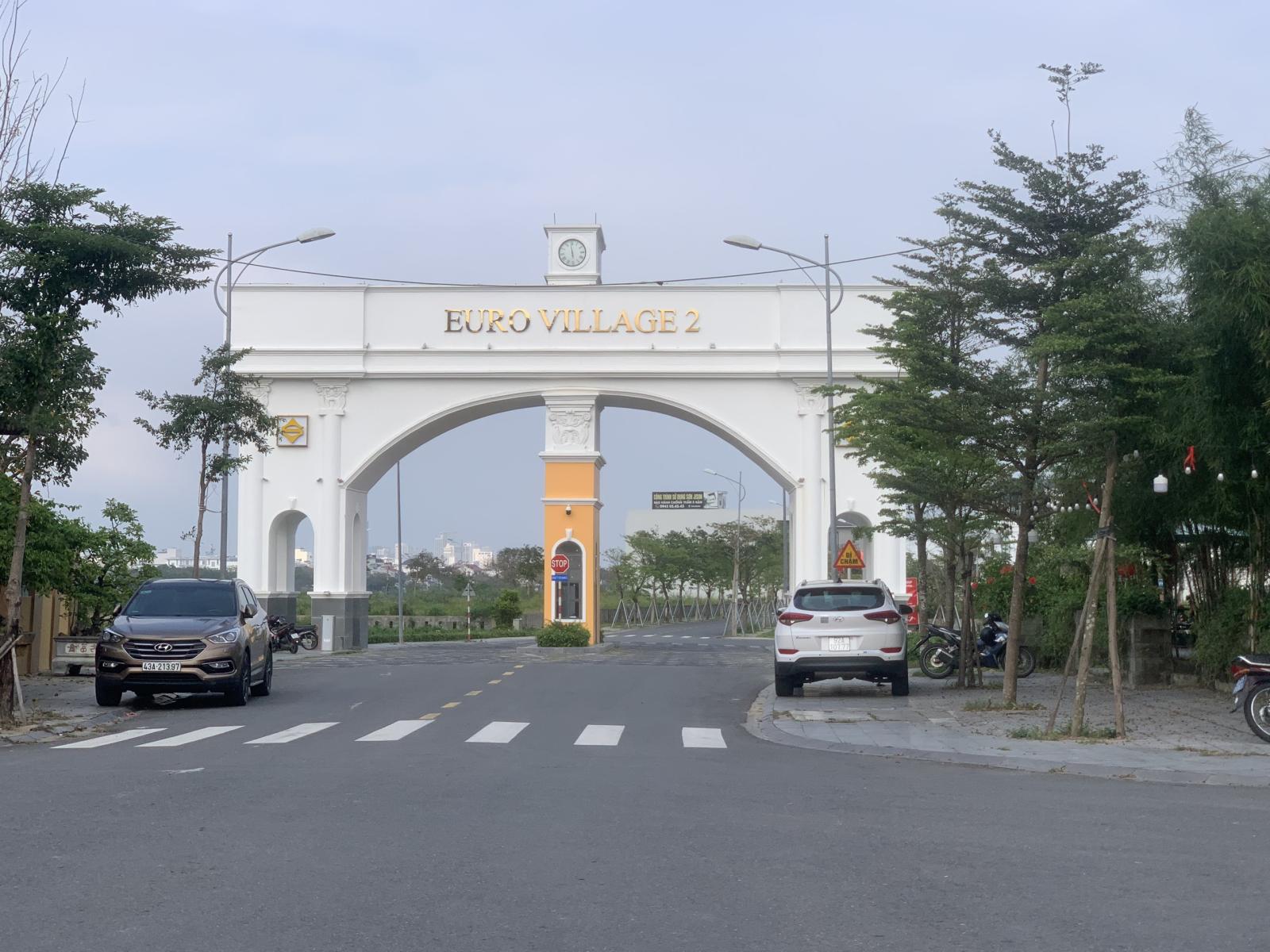 Bán đất biệt thự Euro Village 2 Đà Nẵng view kênh siêu đẹp 300m2 giá chỉ 65 triệu/m2