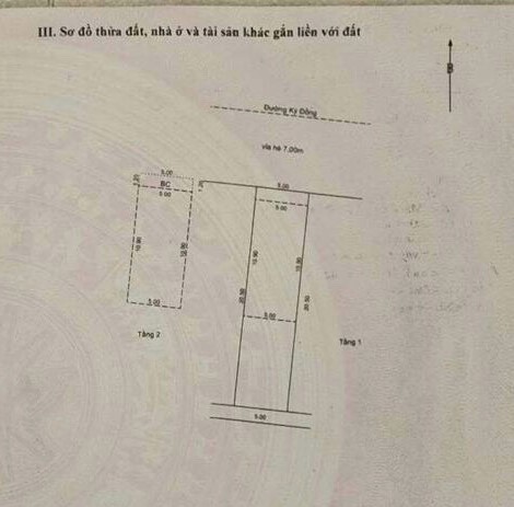 Bán nhà 2 tầng 2 mặt tiền Đường Kỳ Đồng, Thanh Khê, Đà Nẵng diện tích 103m2  giá 8 Tỷ