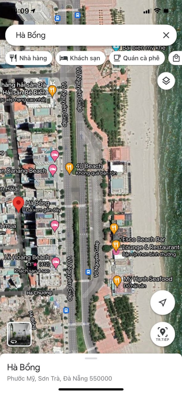 Bán đất biển kiệt 4m đường Hà Bổng, ngay bãi tắm Phạm Văn Đồng, Phước Mỹ, Sơn Trà 5.7 tỷ