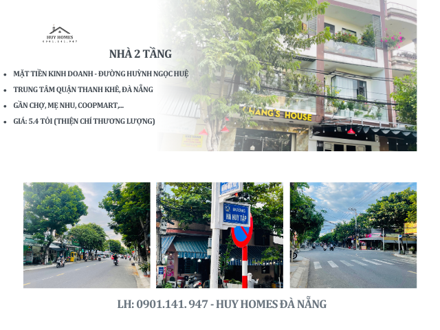 (6 tỷ x) Nhà 3 tầng MT đường Huỳnh Ngọc Huệ, An Khê, Thanh Khê tặng toàn bộ nội thất.