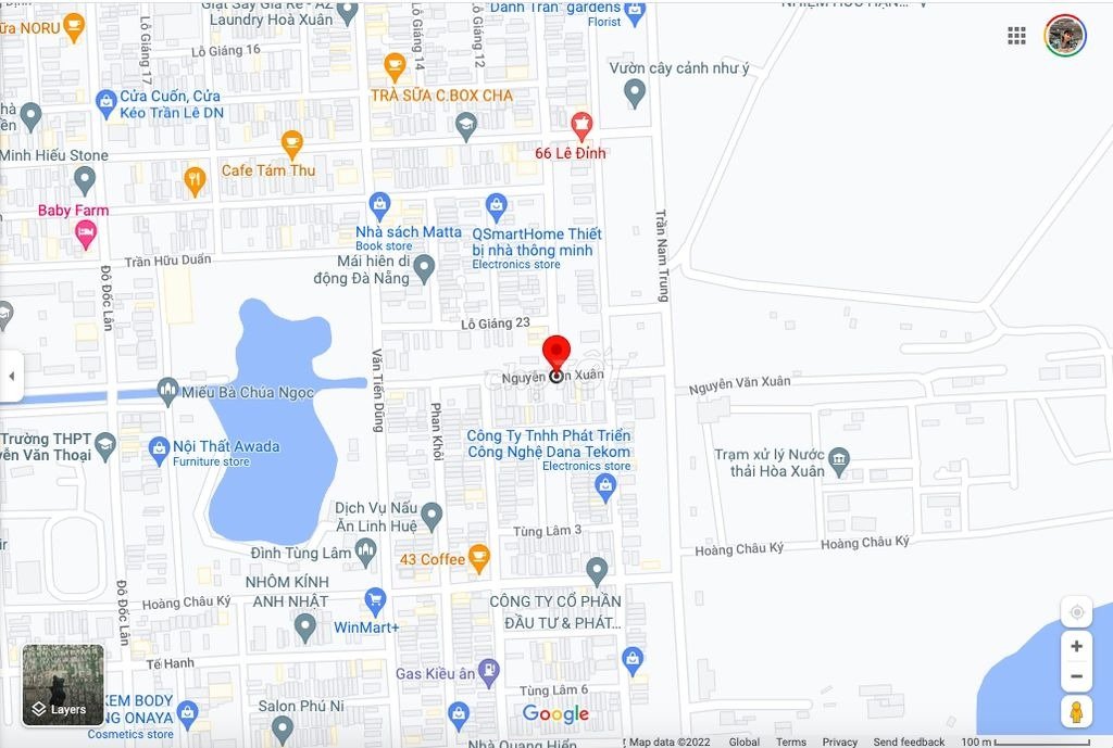 Bán đất mặt tiền Đường Trương Minh Ký, Phường Hòa Xuân, Cẩm Lệ, Đà Nẵng diện tích 105m2  giá 4.35 Tỷ