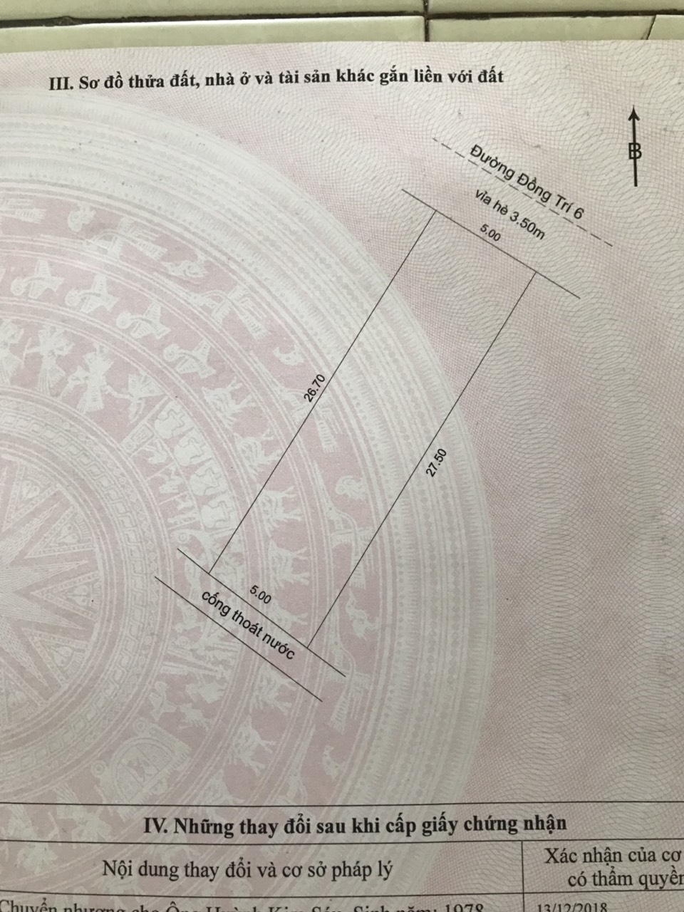 Bán đất mặt tiền Đường Đồng Trí 6, Phường Hòa Khánh Nam, Liên Chiểu, Đà Nẵng diện tích 136m2  giá 3 Tỷ