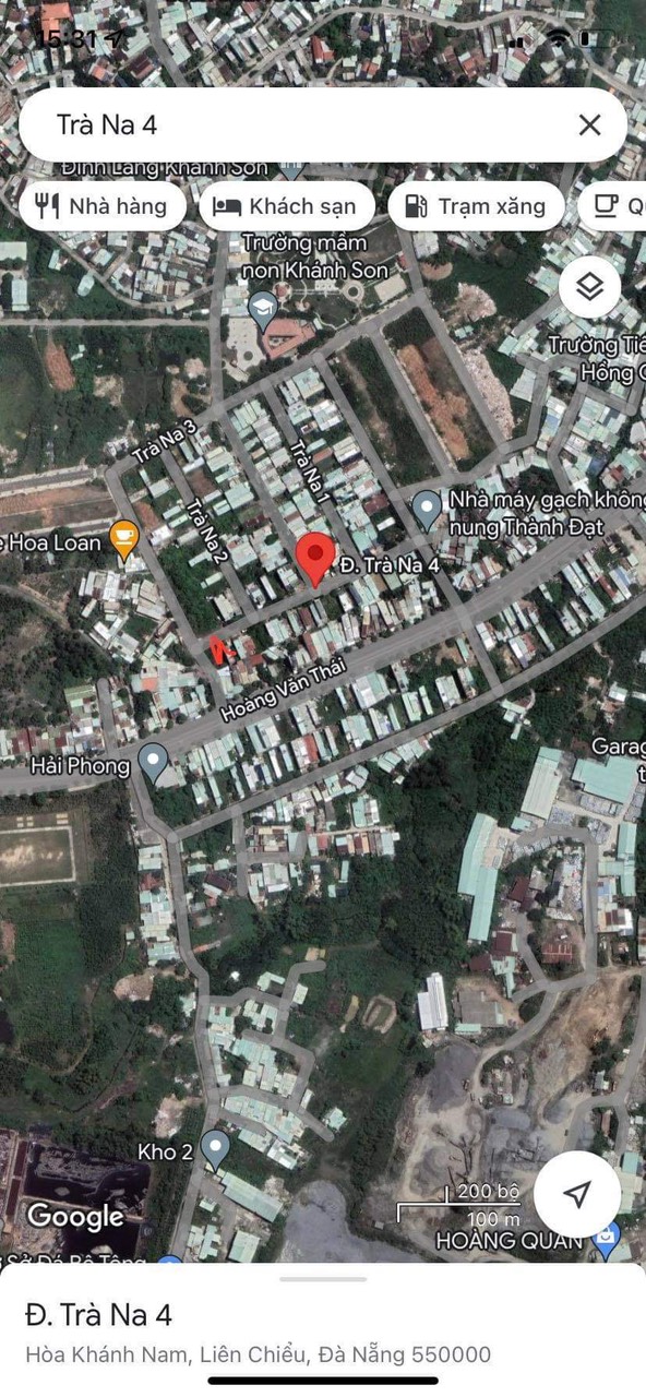 Bán đất mặt tiền Đường Trà Na 4, Phường Hòa Khánh Nam, Liên Chiểu, Đà Nẵng diện tích 95m2  giá 2.15 Tỷ