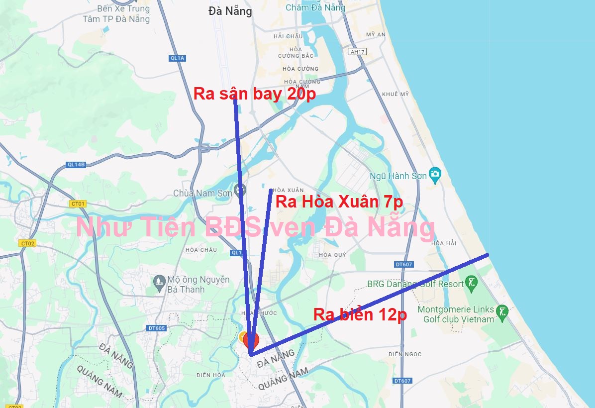 1. Bán lô đất Hòa Phước, Đà Nẵng mặt tiền đường nhựa 5m giá 1.1x tỷ, hơn 100m2