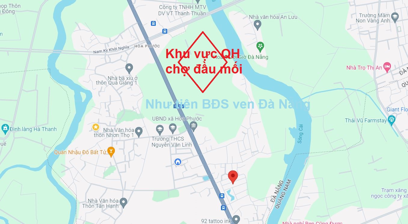 Bán đất giá tốt Hòa Phước, Hòa Vang, Đà Nẵng ngang 5m5 cách Quốc Lộ 150m chỉ 1 tỷ thương lượng