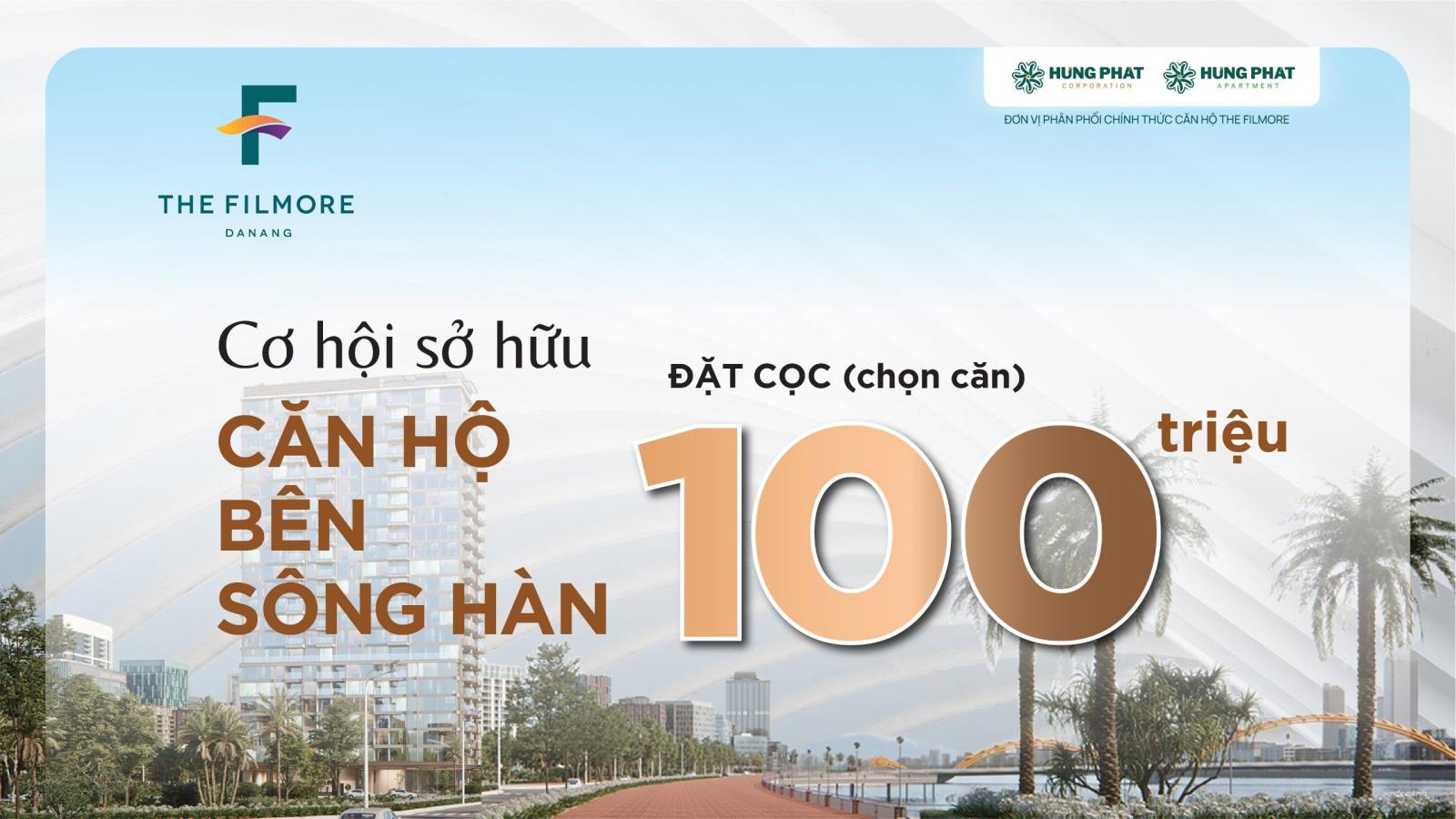 Căn 2PN ban công sân vườn giá rẻ nhất Filmore Đà Nẵng. Đã hoàn thiện xong