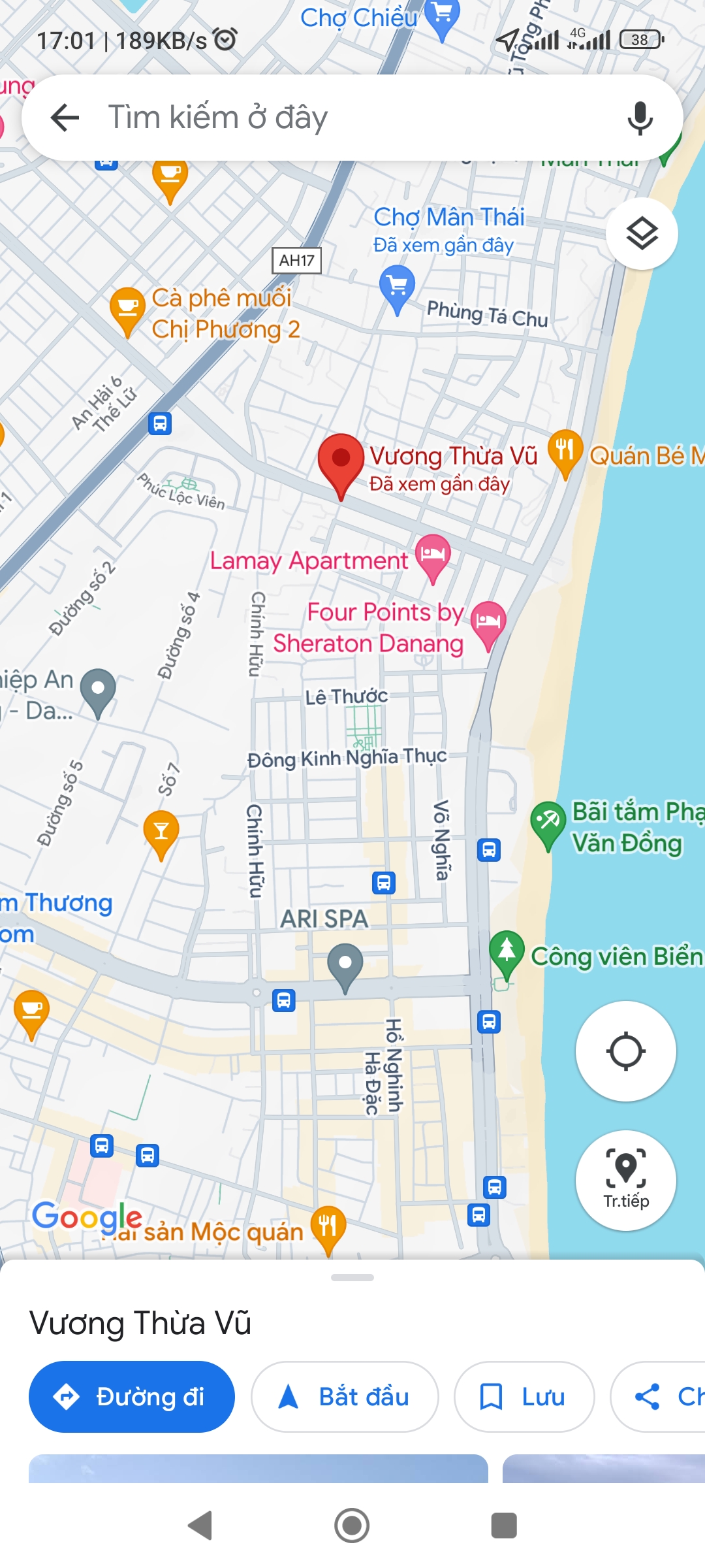 Bán đất tại Đường Vương Thừa Vũ, Phường Phước Mỹ, Sơn Trà, Đà Nẵng diện tích 90m2  giá 13 Tỷ
