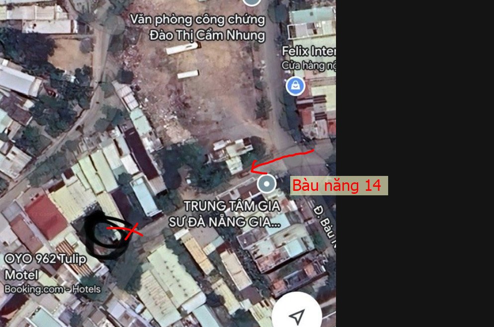 Bán đất Kiệt ô tô 6m Đường Bàu Năng 11, Hòa Minh, Cách Đầu Kiệt 40m, Ngang 6.2m