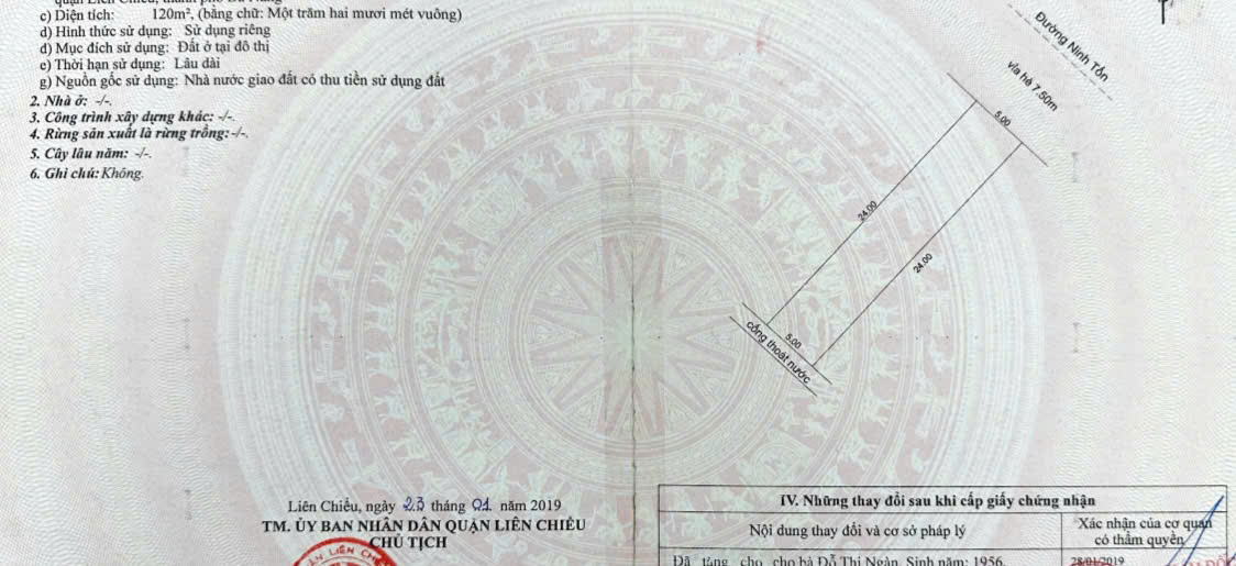 🔥  ĐẤT ĐẸP MẶT TIỀN ĐƯỜNG 10M5 NINH TỐN – SÁT ÂU CƠ – NGAY CHỢ HÒA KHÁNH - DT 120M2 NGANG 5M