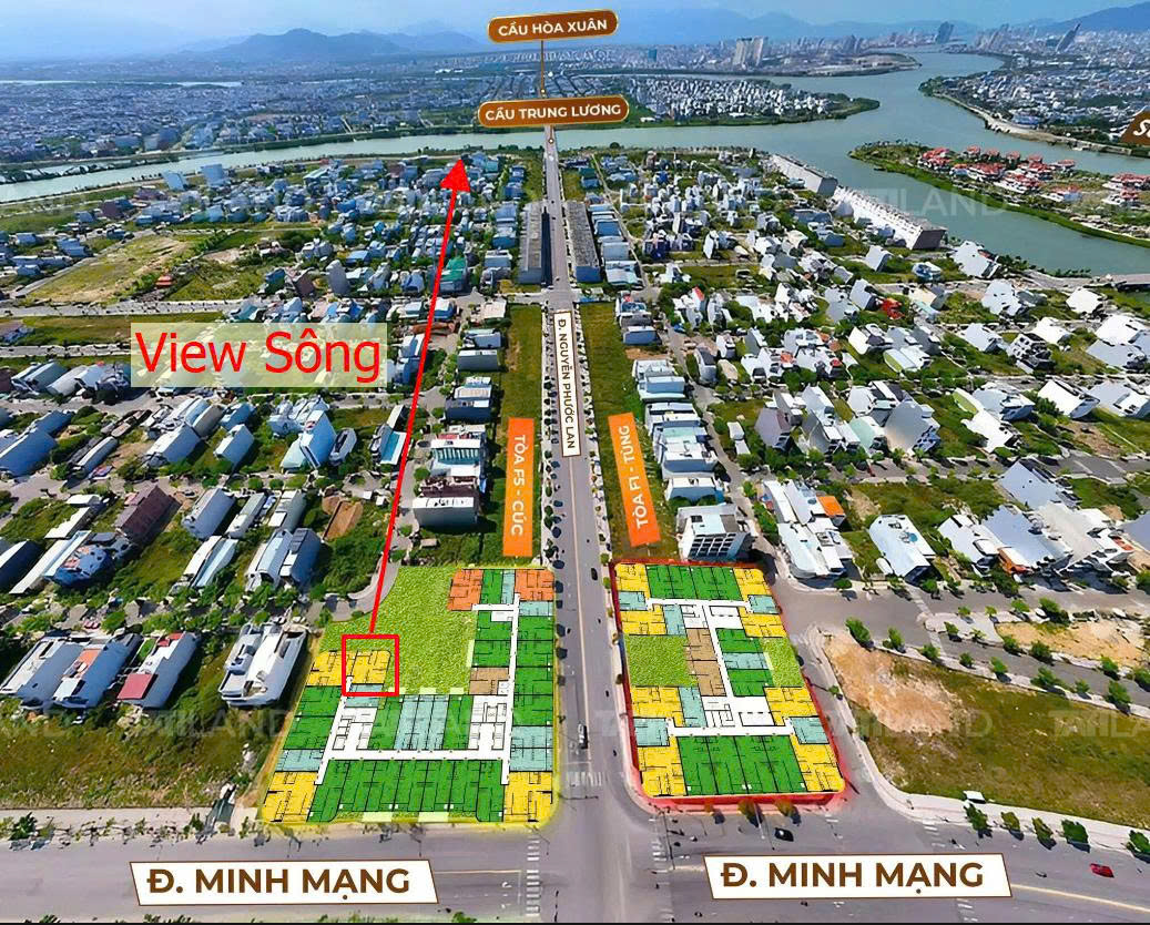 Độc quyền, bán căn 2PN Sun FourS Tower, tầng 12 tòa F51233, view biển, chỉ 3 tỷ trọn giá