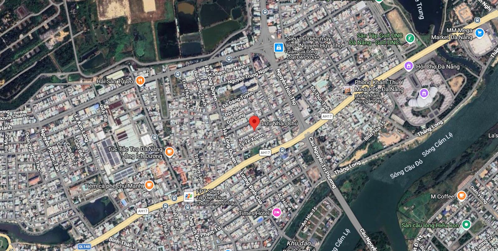 BÁN NHÀ MẶT TIỀN LƯU NHÂN CHÚ – KHUÊ TRUNG, CẨM LỆ – GIÁ 6.55 TỶ