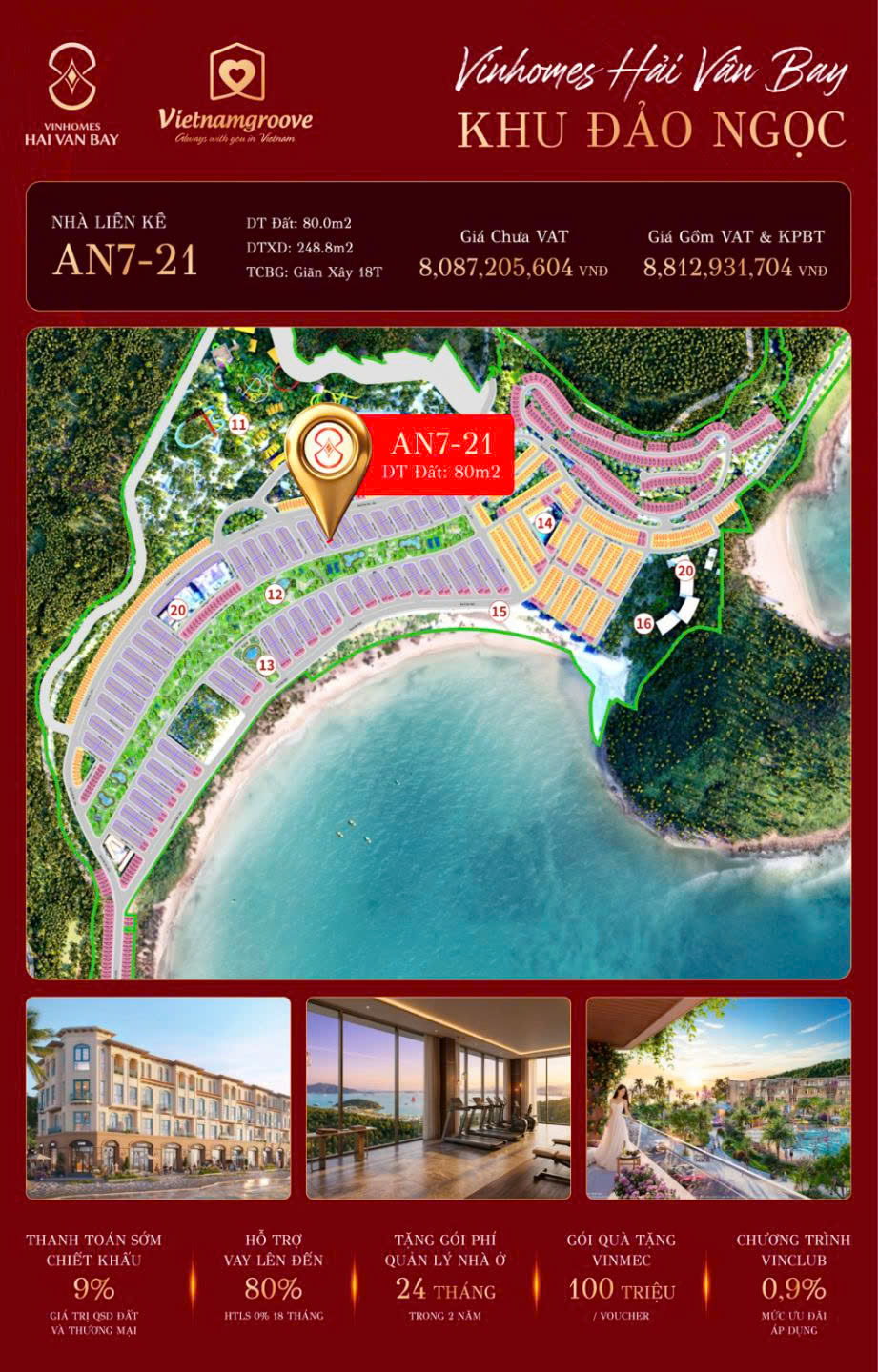 Căn liền kề biển hiếm tại Vinhomes Hải Vân Bay, phù hợp ở-nghĩ dưỡng-đầu tư