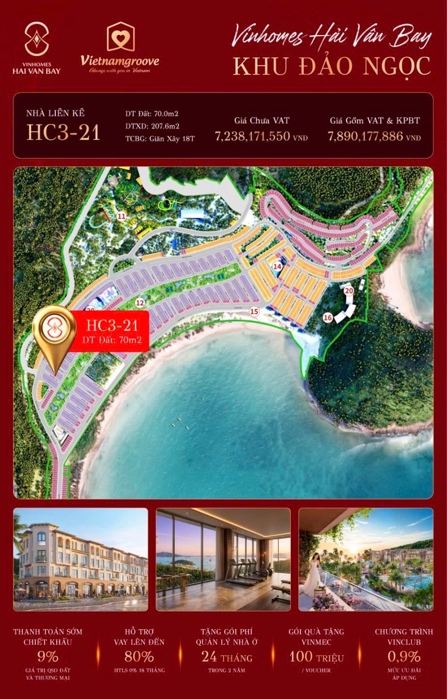 Vinhomes Hải Vân bay khu đại đô thị vịnh biển đầu tiên tại Đà Nẵng giá tốt nhất giai đoạn 1