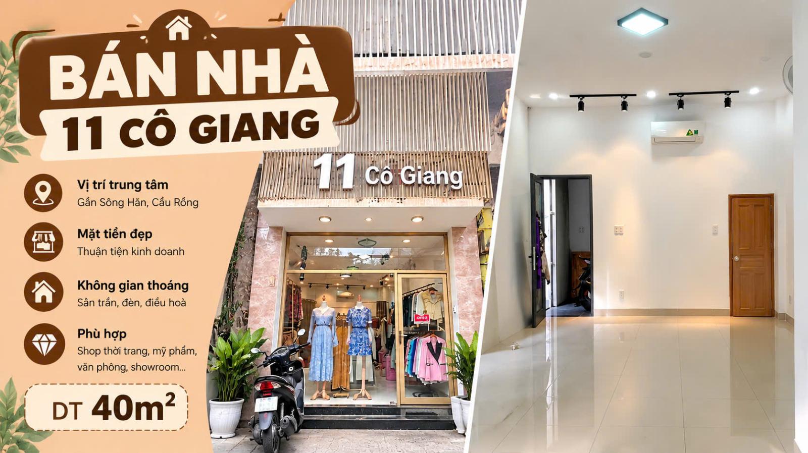 Chính chủ bán nhà 2 mặt tiền 21 CÔ GIANG, ngay chân cầu Rồng